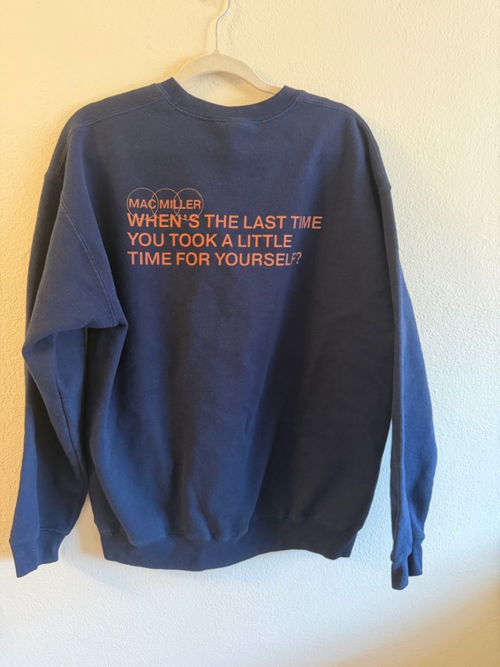 Mac Miller Navy Crewneck Sweatshirt